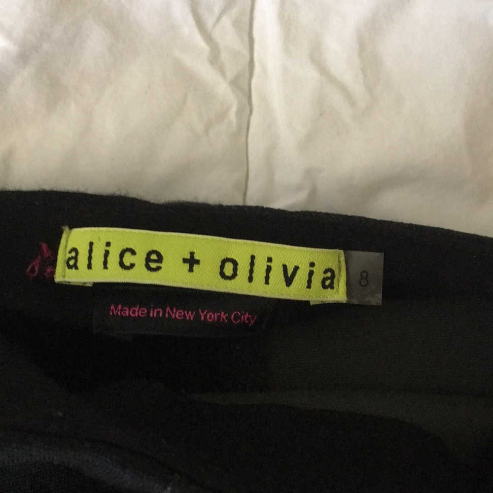Alice + Olivia Black Paneled Mini Skirt - Picture 3 of 5